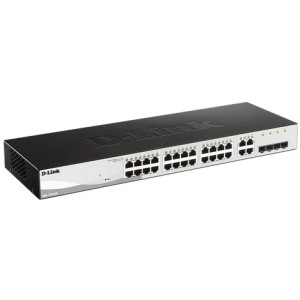 D-Link DGS-1210-28 28-Port Gigabit L2+ Managed Switch, 8 Gigabit ports and 4 Combo SFP ports